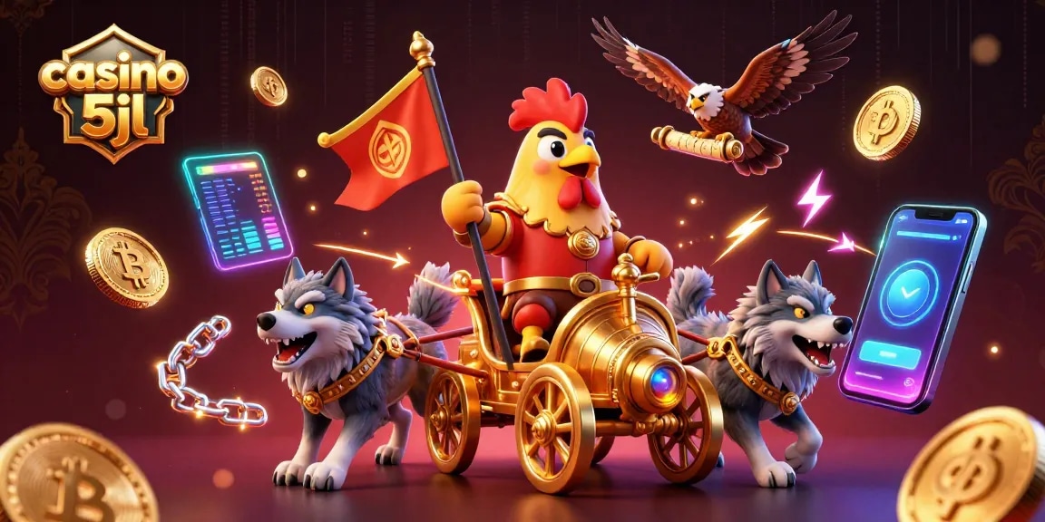 Engage in thrilling gameplay at casino 5jl with our vibrant 3D illustration of crypto elements.