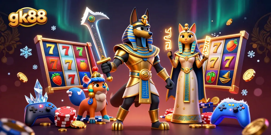 gk88 khám phá trò chơi slot tuyệt vời với Anubis và Bastet trong casino