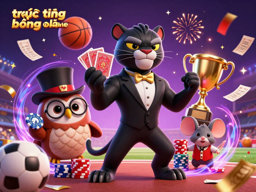 Engage in trực tiếp bóng đá socolive with a stylish panther dealer amidst dynamic sports betting excitement.
